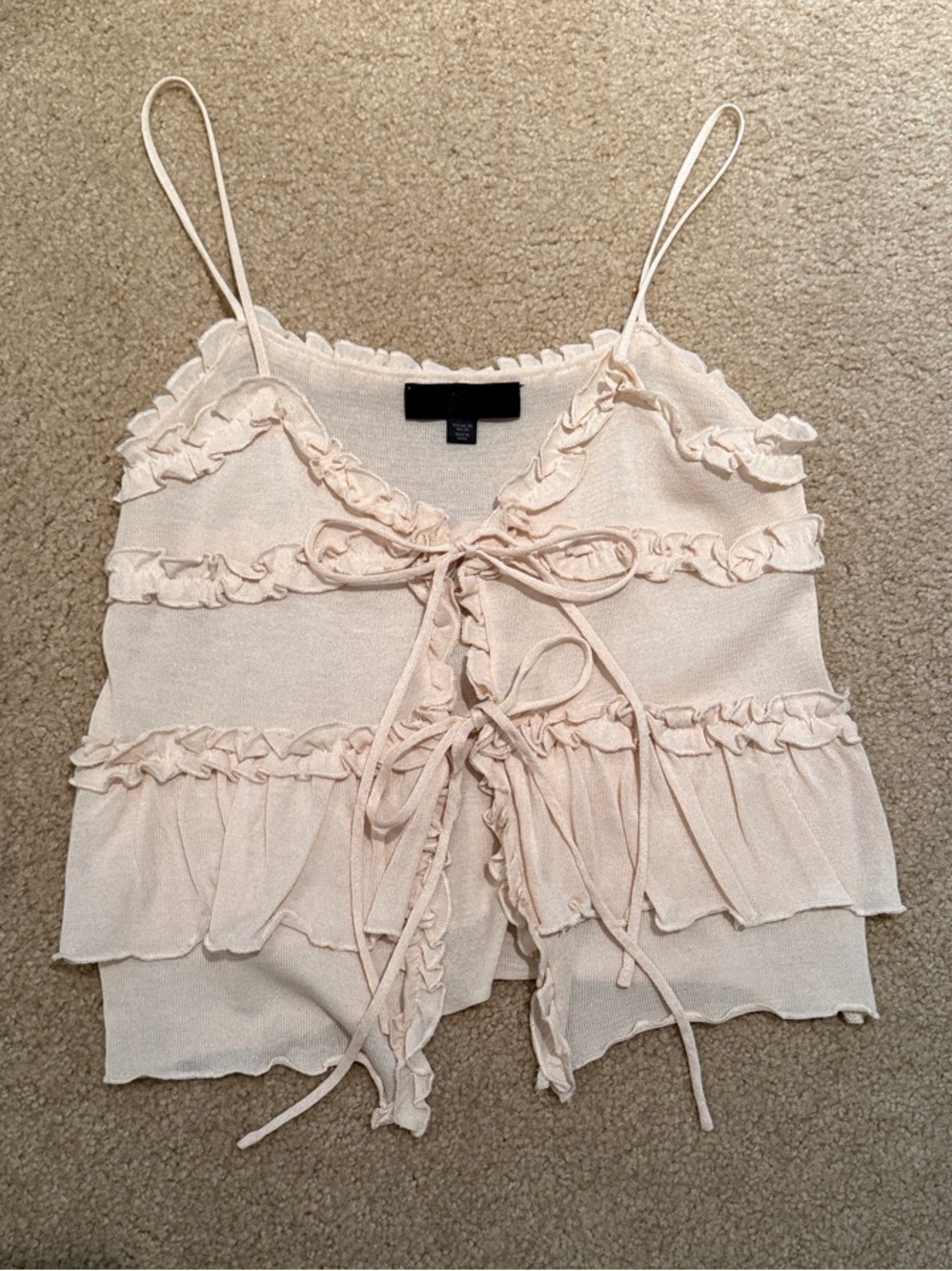 Women's Ruffle Tie-Front Camisole
